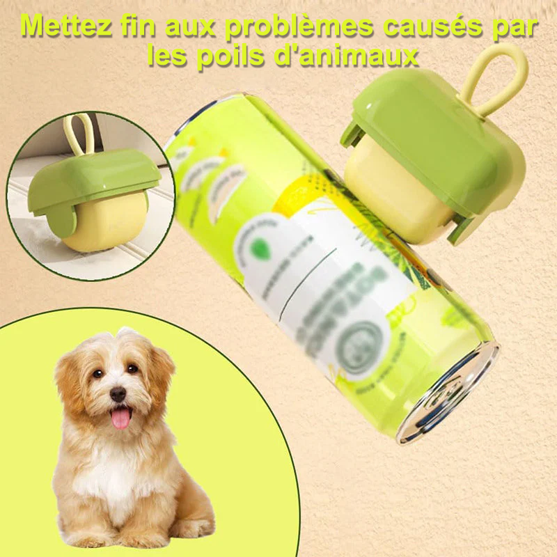 (🔥Dernier jour de promotion – 48 % de réduction) Rouleau anti-peluches portable TIMNAMY® Mini : Multifonctionnel et réutilisable – pour les cendres, la poussière, le sable, les poils d'animaux et plus encore.