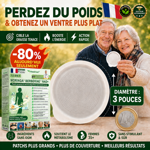 Magasin Officiel🇫🇷⏰☀️|🌱H𝐞a𝐥r𝐢z𝐞® Moringa · BERBÉRINEX NAD+12-EN-1 Patch avancé à micro-aiguilles nano ✅(Une application quotidienne, résultats visibles en 7 jours)  Obésité, Diabète, Apnée du sommeil, Problèmes articulaires