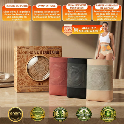 🎇🩳 Boutique officielle de la marque | ✅ EXPECTSKY® 2026 Moringa & Berbérine 4-en-1 Short sculptant et brûleur de graisse à micro-particules
