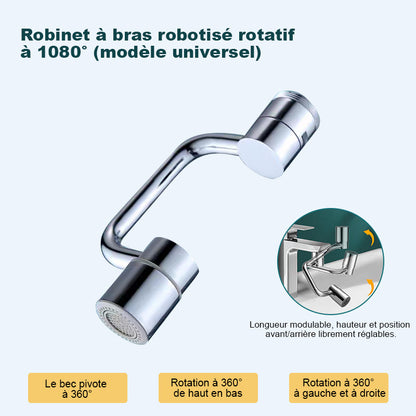 Promotion du dernier jour : 49 % de réduction🔥Rallonge de robinet entièrement réglable à 1080°--⭐Rotation à 1080° et réglage