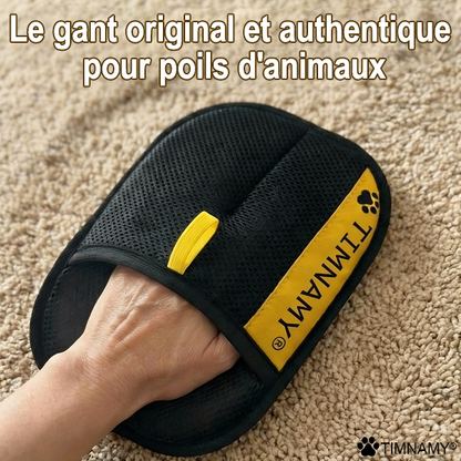 Gant électrostatique TIMNAMY® pour retirer les poils d'animaux – Élimine les poils incrustés en quelques secondes, réutilisable et lavable, fonctionne sur les canapés, les vêtements et les voitures✉️💯