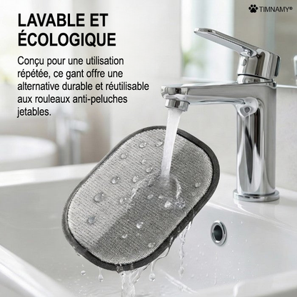 Gant électrostatique TIMNAMY® pour retirer les poils d'animaux – Élimine les poils incrustés en quelques secondes, réutilisable et lavable, fonctionne sur les canapés, les vêtements et les voitures✉️💯