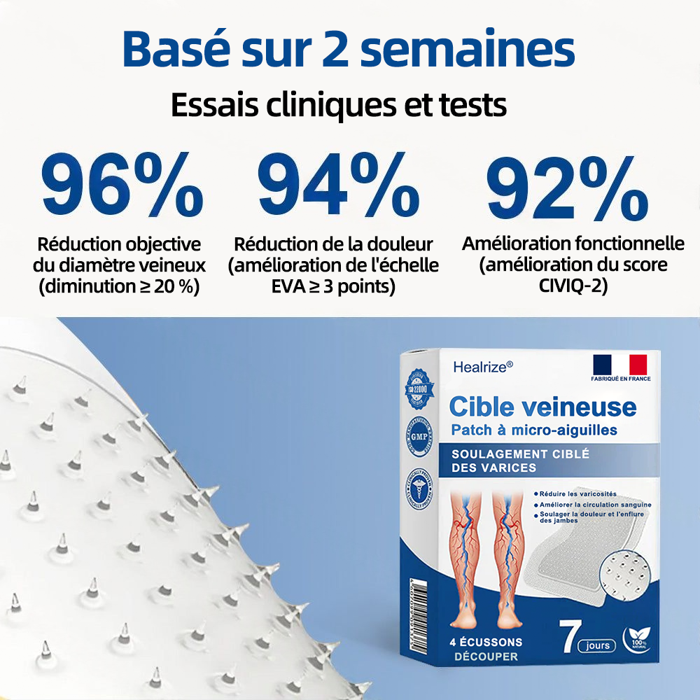 𝗛𝗲𝗮𝗹𝗿𝗶𝘇𝗲®  𝗣𝗮𝘁𝗰𝗵 𝗮̀ 𝗺𝗶𝗰𝗿𝗼-𝗮𝗶𝗴𝘂𝗶𝗹𝗹𝗲𝘀 𝗩𝗲𝗶𝗻𝗧𝗮𝗿𝗴𝗲𝘁 🌾🐳𝗦𝗼𝘂𝗹𝗮𝗴𝗲𝗺𝗲𝗻𝘁 𝗶𝗻𝘀𝘁𝗮𝗻𝘁𝗮𝗻𝗲́, 𝗿𝗲́𝘀𝘂𝗹𝘁𝗮𝘁𝘀 𝗱𝘂𝗿𝗮𝗯𝗹𝗲𝘀