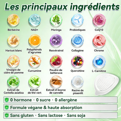 Magasin Officiel |H𝐞a𝐥r𝐢z𝐞® Moringa · BERBÉRINEX NAD+12-EN-1 Patch avancé à micro-aiguilles nano (Une application quotidienne, résultats visibles en 7 jours)  Obésité, Diabète, Apnée du sommeil, Problèmes articulaires 👨‍⚕️🌟