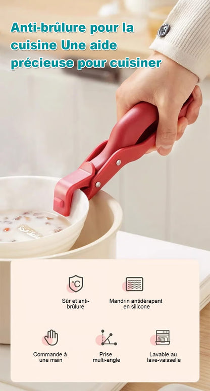 Offre spéciale de la semaine : 60 % de réduction !✨ Pince porte-bol anti-brûlure multi-usages pour la cuisine 🌏